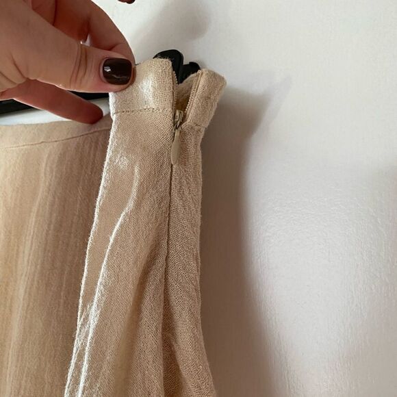SOFT SURROUNDINGS Asymmetrical Beige Skirt Women’s Size Medium - Picture 3 of 6